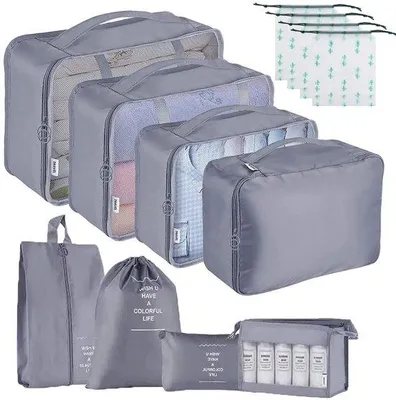 Produktbild von Ibenzoa® 12-teiliges Packwürfel-Set – wasserfeste, leichte Koffer-Organizer für Reisen & Zuhause