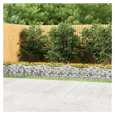 Produktbild von Gewölbtes Gabionen-Hochbeet 600x50x50 cm aus verzinktem Eisen