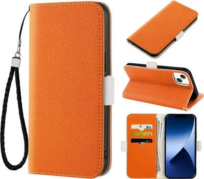 Produktbild von Orange Hülle Für Iphone 14 Max 6,7' Geschlossen