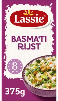Obrázok produktu pre Lassie Basmati Ryža 375 g – Aromatická, dlhozrnná ryža, ideálna pre ázijské a indické jedlá