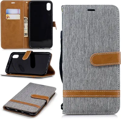 Zdjęcie produktu dla Apple iPhone XS Max Etui na telefon komórkowy Etui ochronne Etui na kartę Etui szare