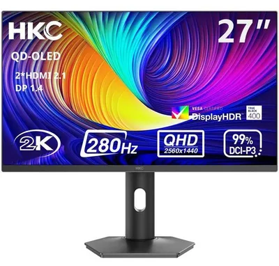 Obrázok produktu pre Monitor pre hráčov – HKC – 27 palcov – QHD – 280 Hz – OLED – 0,03 ms – GS27QTS