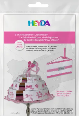 Obrázok produktu pre 5XHeyda 204886709 Schablone Torte3fach