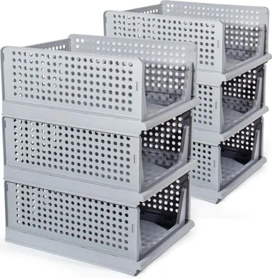 Produktbild von Theo Cleo Schrank Organizer Kleiderschrank 6 Stück, Faltbare Aufbewahrungsbox, Ordnungssystem für Schubladen, Schließfächer, Kleiderschränke