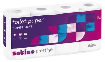 Obrázek produktu pro Papír toaletní SATINO 3-vrstvý, celulóza/ 8 ks