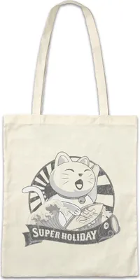 Produktbild von Urban Backwoods Maneki Neko VII, Stofftasche, Farbe: Beige