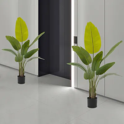Image de Plante artificielle, Plante artificielle avec socle, Plante artificielle pour intérieur extérieur maison bureau jardin