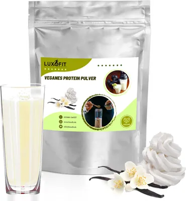 Obrázek produktu pro Vanilkový krém Vegan Protein Powder Sugar bez 200 g