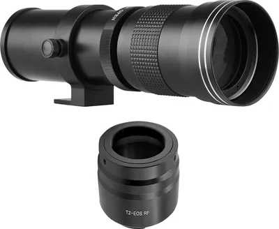Produktbild von Kamera MF Supertelezoomobjektiv F/8.3-16 420-800mm T2 Mount mit RF-Mount Adapterring 1/4 Gewinde Ersatz fuer Canon EOS R/ R3/ R5/ R5C/ R6/ RP RF-Mount Kameras
