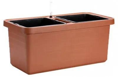 Obrázek produktu pro PLASTIA s.r.o. Velkoobjemový truhlík Berberis DUO 78x39x35 cm, terakota