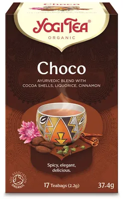Obrázok produktu pre ČOKOLÁDOVÝ ČAJ S KAKAOM (ČOKO)(17 x 2,2 g) 37,4 g - YOGI TEA