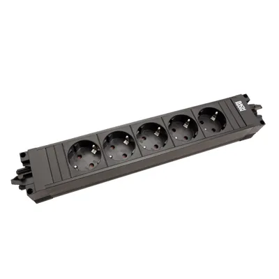 Obrázek produktu pro BACHMANN 90618821 BACHMANN STEP BASE zásuvková lišta, 5cestná, černá