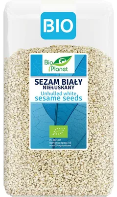 SEZAM BIAŁY NIEŁUSKANY BIO 1 kg - BIO PLANET
