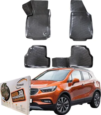 Produktbild von Trimak Autofußmatten kompatibel mit OPEL MOKKA A (2012 - 2019) Auto Allwetter Gummimatten