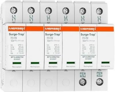 Produktbild von Mersen Ü-ABLEITER T1+2 275V 3P 6TE (STPT12-25K275V-3P)
