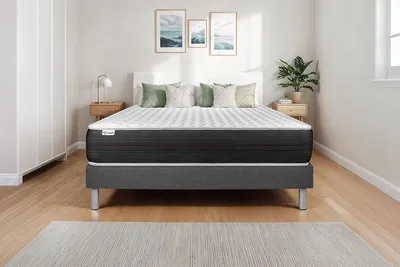 Produktbild von Matratzenset VITAL SPRING 200 x 200 cm Bettrahmen Kit grau