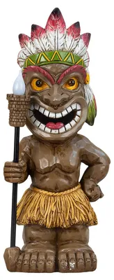 Produktbild von Mel-O-Design 2039 Hawaii Tiki Figur mit Solarlicht braun