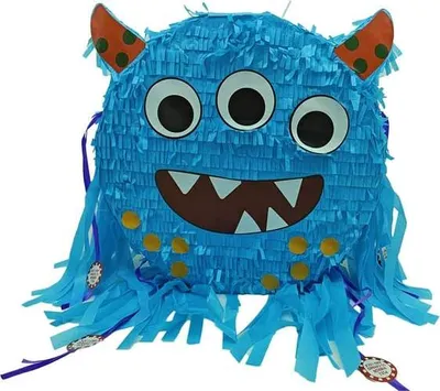 Obrázok produktu pre Pinata – monštrum – modrá – skladateľná