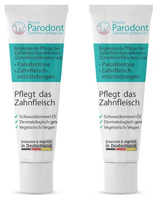 Produktbild von Parodont Zahnfleischpflege Gel 2x10ml – Antibakteriell & entzündungshemmend