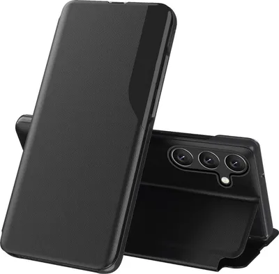 Produktbild von Für Samsung Galaxy A17 5G / 4G Magnetische Flip Schutz Hülle Side Window Schwarz