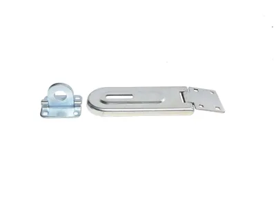 Produktbild von Überfalle Vorhängeschloss Türbeschlag Keller Schloss Riegel Stahl 118x45mm
