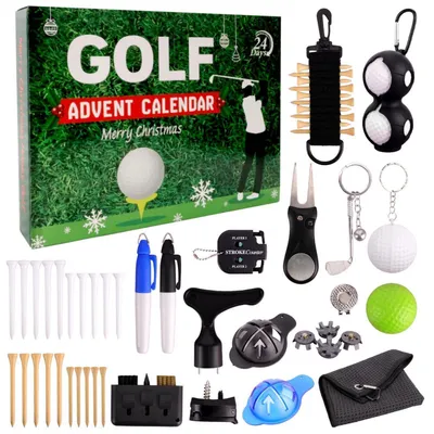 Produktbild von Adventskalender 2025 für Männer mit Golfzubehör