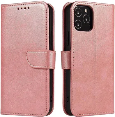 Zdjęcie produktu dla Eleganckie etui z klapką Magnet Case do Poco M4 Pro 5G, różowe