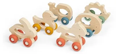 Image de Bigjigs Toys : Animal sur roues, 1 pièce