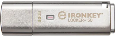 Produktbild von Kingston USB-Stick IronKey Locker+ - USB 3.2 Gen 1 (3.1 Gen 1) - 32 GB - Silber