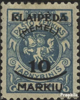 Produktbild von Briefmarken Memelgebiet 1922 Mi 124 mit Falz Klaipeda