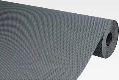 Produktbild von 1 Rolle 48cm x 500cm Antirutschmatte Schubladenmatte Küchenschrankmatte Einlegematte Rutschhemmende Noppenmatte Kunststoff Schubladeneinlage (Anthrazit)