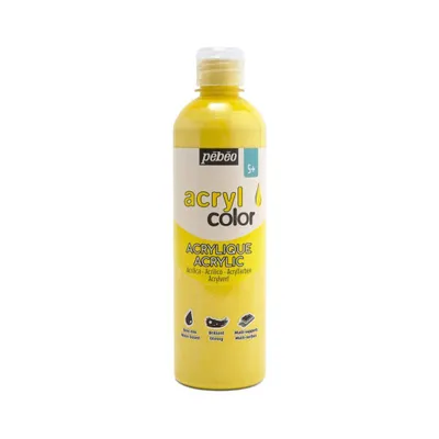 Produktbild von Pébéo Acrylcolor Flüssige Acrylfarbe, 500 ml, Primärgelb