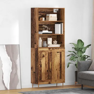 Produktbild von vidaXL Highboard Altholz 69,5 x 34 x 180 cm Holzwerkstoff