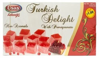 Zdjęcie produktu dla Lokum Turkish Delight granat USAS 350g rachatłukum tureckie słodycze