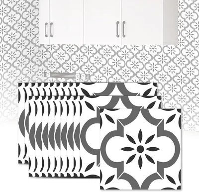 Imagen del producto de Adhesivos para azulejos, impermeables, de 20x20 cm, paquete de 20 unidades, para cocina y baño
