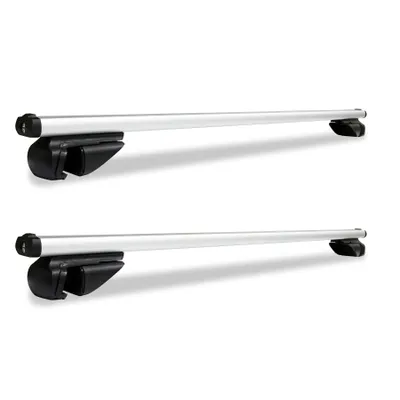 Image de Barres de toit Yakimz universelles L124 Réglables Verrouillables Barres de base compatibles 150kg Alu