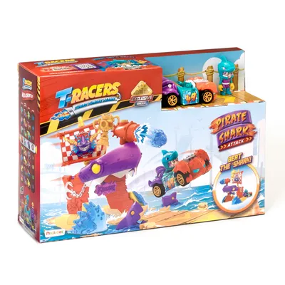 Produktbild von T-Racers Piratenhai-Werferfahrzeugset