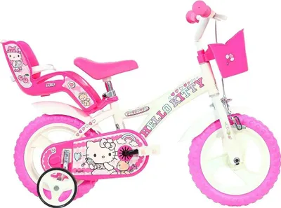 Produktbild von Dino Bikes 12´´ Hello Kitty Fahrrad Weiß,Rosa 3-5 Years Junge Weiß,Rosa 3-5 Years