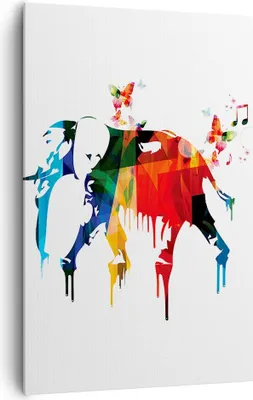 Produktbild von Bild auf Leinwand - Leinwandbild - Einteilig - Elefant Tierwelt Fantasie - 80x120cm - Wand Bild - Wanddeko - Wandbilder - Leinwanddruck - Wanddekoration - Leinwand bilder - Wandbild - PA80x120-3079