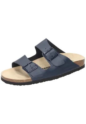 Produktbild von Dr. Brinkmann Schuhe Clogs 600382 Uni Leder Pantoletten Sandalen, Größe:39 EU, Farbe:Blau