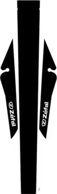 Produktbild von Zefal Shield Lite XL Schutzblech – hinten schwarz/weiß Fatbike 2561A