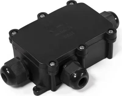Zdjęcie produktu dla Skrzynka przyłączeniowa McPower, IP68 - do użytku zewnętrznego, 1 wejście i 2 wyjścia, wersja T, 124x72x32mm