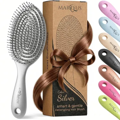 Zdjęcie produktu dla marQus – Szczotka do włosów Bio-Haar, rozczesująca włosy dzięki podwójnej spiralnej konstrukcji