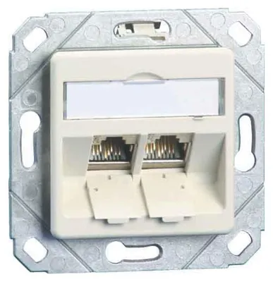 Produktbild von METZ CONNECT 130B11D21102-E Steckdose RJ-45 Weiß (130B11D21102E90)