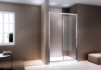 Produktbild von Nischendusche mit Schiebetür EX505 - 6 mm - NANO Klarglas - Höhe 195 cm - Breite wählbar, Breite:1400 mm