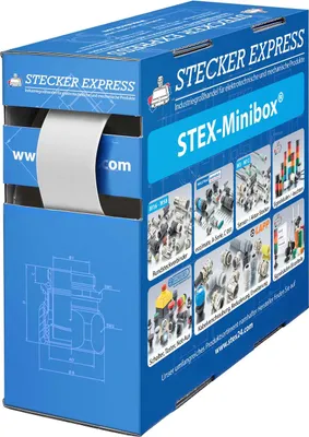 Obrázok produktu pre 136450 STEX24 zmršťovacia hadička 3:1, minibox s 2,3 m, biela 18,0/6,0 mm, 3/4 palca, WSB3 Teplota zmršťovania min. 70 °C,