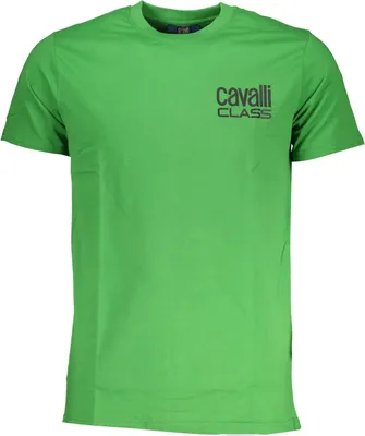 Image de T-shirt vert pour hommes avec impression & logo - manches courtes & col rond