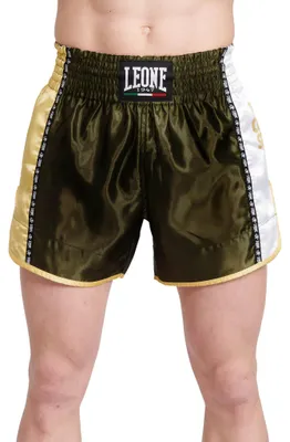 Produktbild von LEONE 1947 Kick-Thai-Shorts für Erwachsene, Normale Passform, Unisex, Grün, Klei