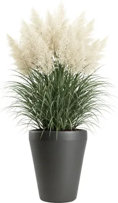 Immagine prodotto di HowHomely | Vaso per piante - Vaso da fiori - grigio - B39x51 cm - Coprivaso - Fioriera - Facile da pulire