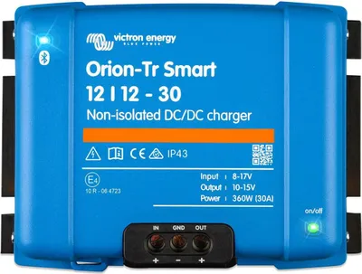 Produktbild von Victron Orion-Tr 0% MwSt §12 III UstG Smart 12/12 30A (360W) DC/DC Ladegerät für Blei- und Lithium A